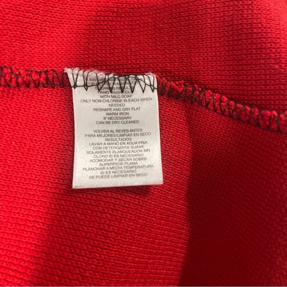 Anne Klein Napa Red And Black Cardigan Women's Size Medium - Picture 6 of 8